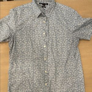 Floral Blue Men's Shirt